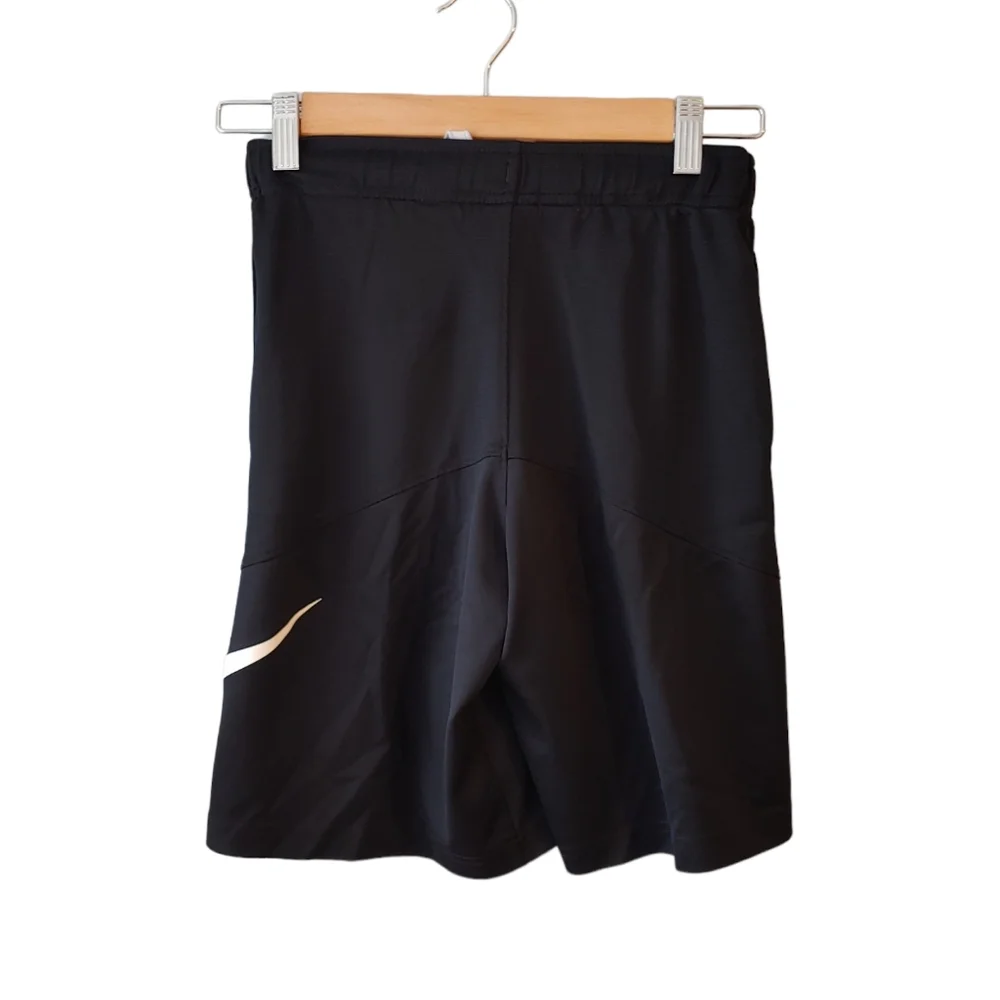 Nike Black Shorts with White Swoosh Size Small